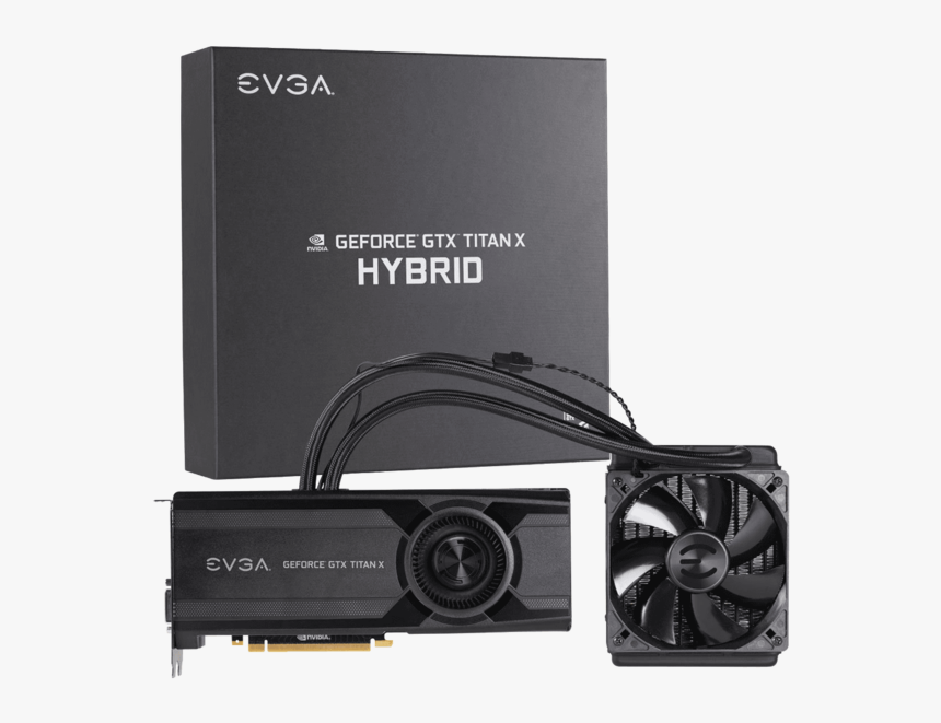 Evga Geforce Gtx Titan X Hybrid 12 Gb Gddr5 Air Water - Evga Gtx Hybrid, HD Png Download
