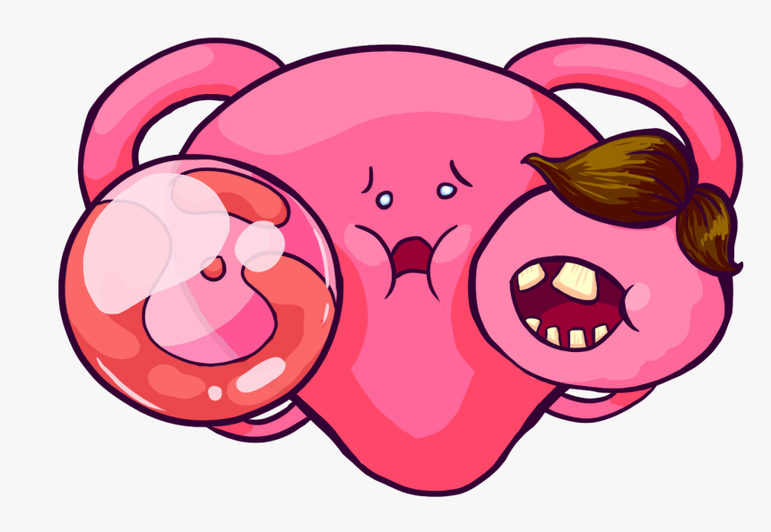 Ovary Buddies - Cartoon Ovarian Dermoid Cysts, HD Png Download