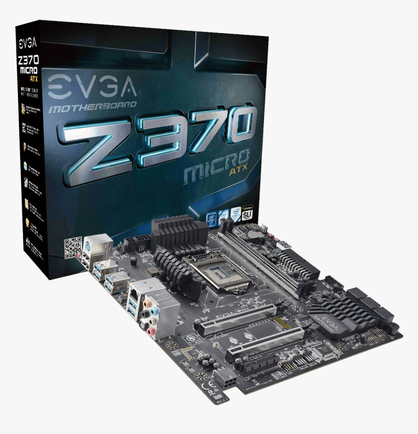 Evga Z370 Micro Atx Motherboard, HD Png Download