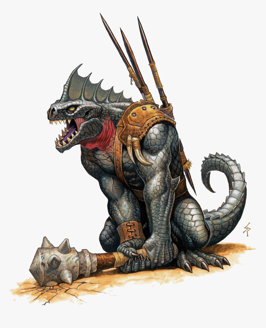 Blackscale Lizardfolk, HD Png Download
