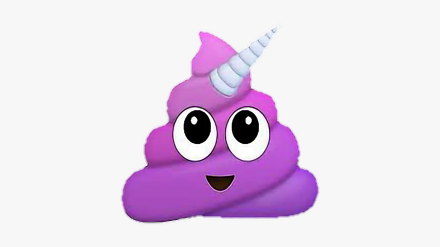#caca #emotions - Purple Poop Emoji, HD Png Download