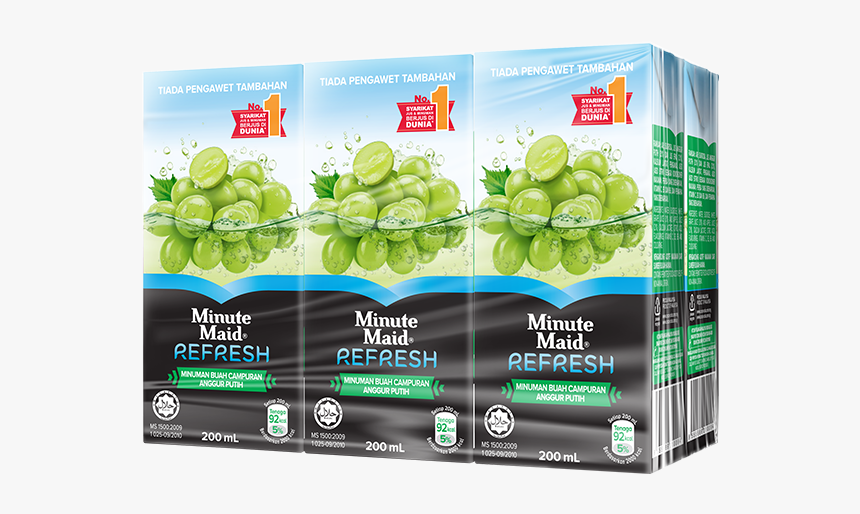 Minute Maid Refresh White Grape 200ml, HD Png Download