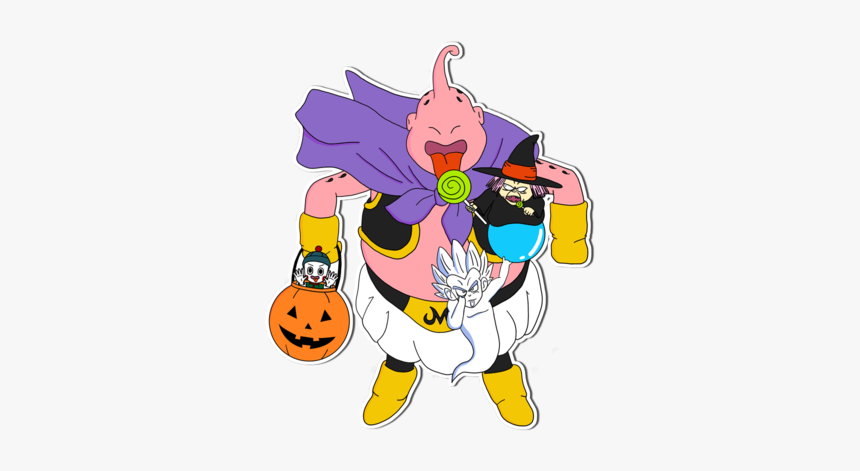Buu Halloween Die-cut Sticker [limited Edition] - Cartoon, HD Png Download