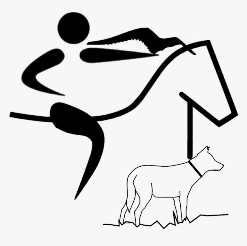 Salbuurun Pictogram - Stick Man On A Horse, HD Png Download