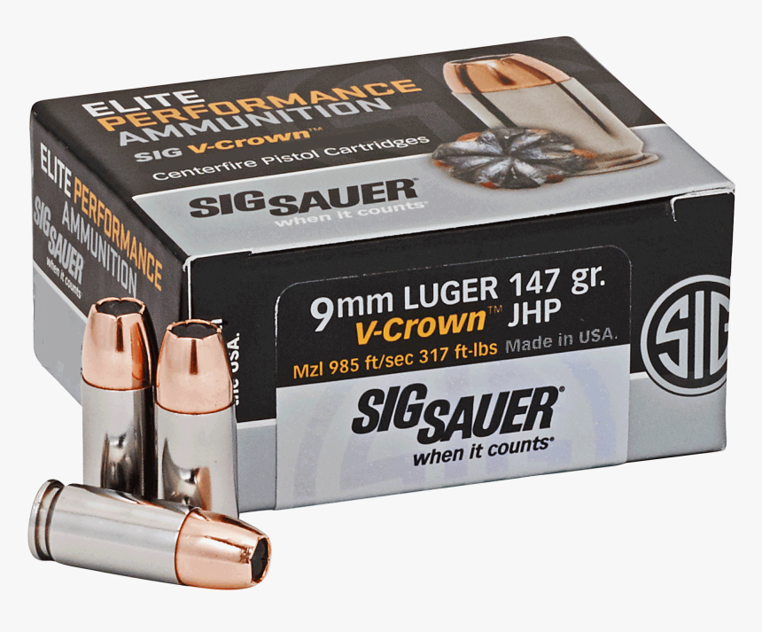 Sig Sauer Hollow Point Ammo, HD Png Download