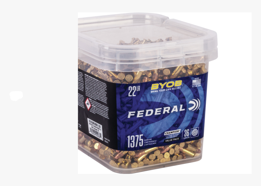 Federal 750bkt1375 Byob 22 Long Rifle 36 Gr Copper - Federal 22 36, HD Png Download