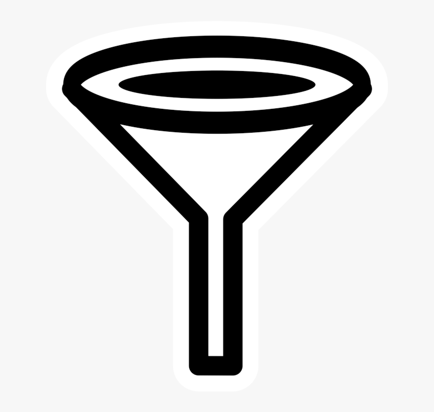 Martini Glass,symbol,line - Filter Funnel Logo Transparent, HD Png Download