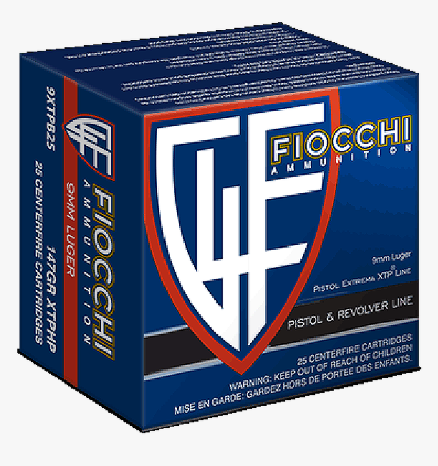 Fiocchi 9xtpb25 Extrema 9mm Luger 147 Gr Xtp Hollow - Hollow-point Bullet, HD Png Download