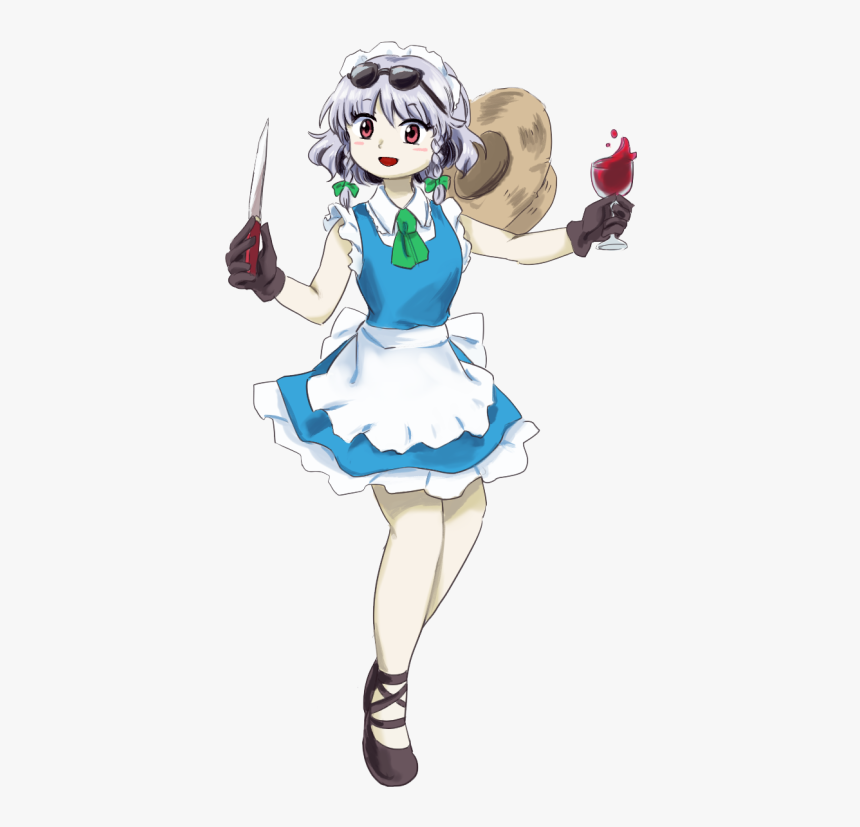 Izayoi Sakuya Drawn By Yutarou 東方 てん くう しょう Hd Png Download Transparent Png Image Pngitem