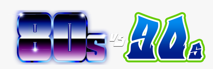 80s Vs 90s Png, Transparent Png