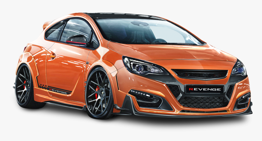 Opel Astra Gtc Revenge Orange Car Png Image - Vauxhall Opel Astra Gtc, Transparent Png
