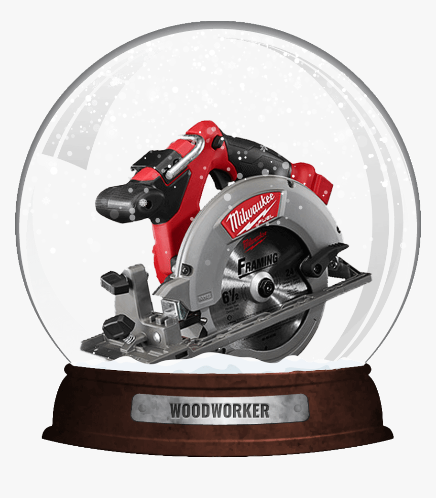 Woodworker Snow Globe - Circular Saw, HD Png Download