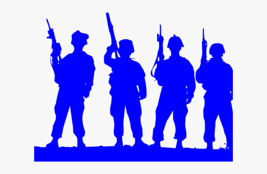 Army Clipart Silhouette - Soldiers Clip Art, HD Png Download