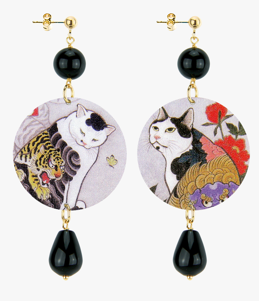 Lebole Gioielli Orecchini The Circle Collection Gatto, HD Png Download
