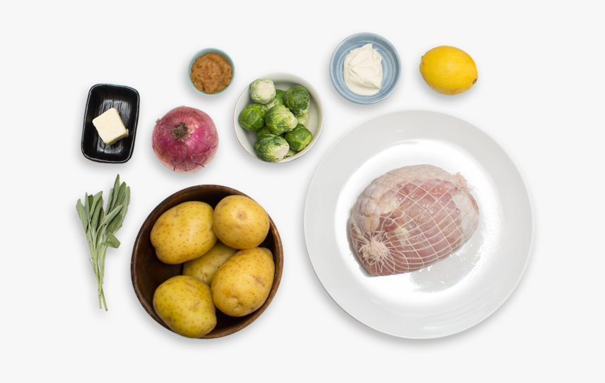 Roasted Turkey & Brussels Sprouts With Mashed Potatoes - Yukon Gold Potato, HD Png Download