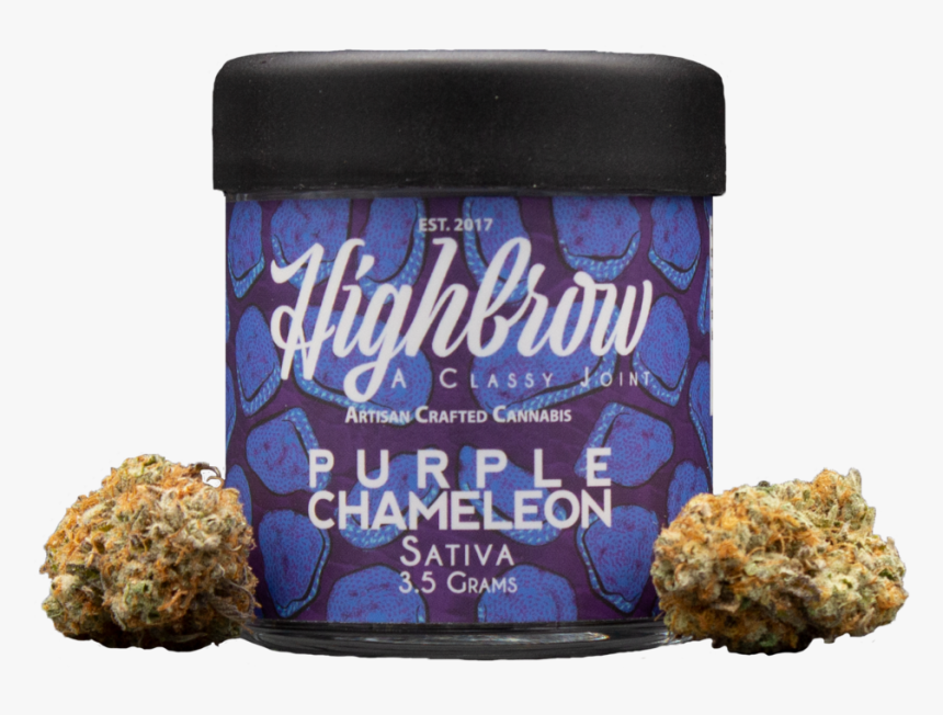 Purple Chameleon With Bud - Blueberry, HD Png Download