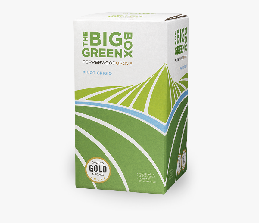 Pinot Grigio In Box - Big Green Box Red Blend, HD Png Download