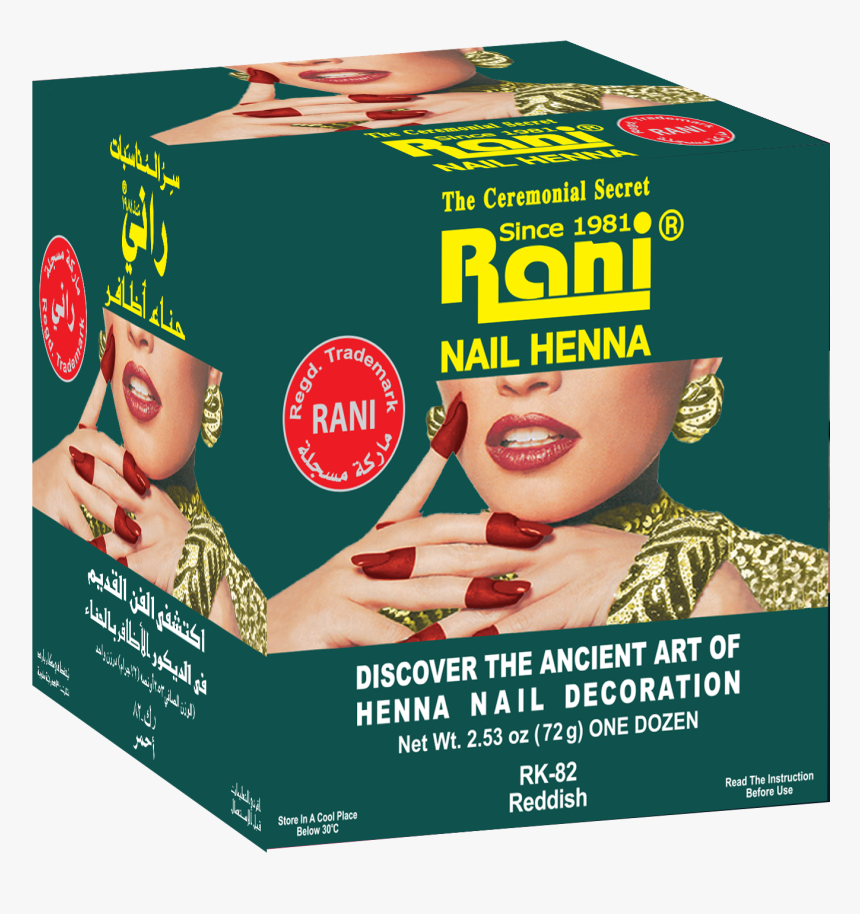 Rani Nail Henna Rk-82 Green Box - Rani Nail Henna Saudi, HD Png Download