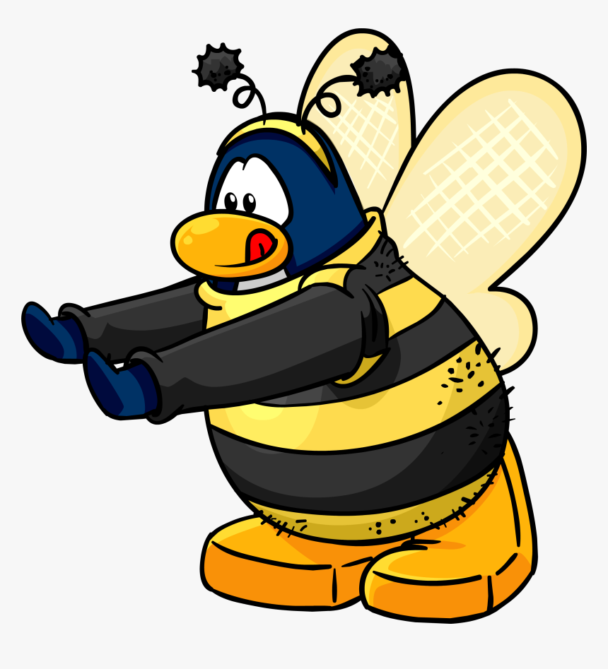 Club Penguin Bee Costume, HD Png Download