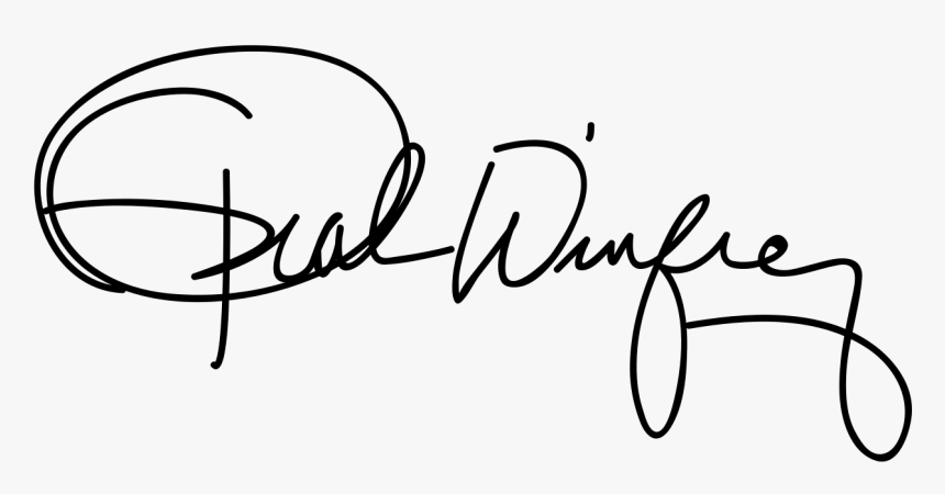 Oprah Winfrey - Oprah Winfrey Signature, HD Png Download