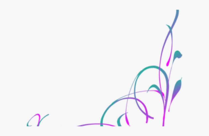 Heart Swirl Cliparts - Elegant Corner Border Design, HD Png Download