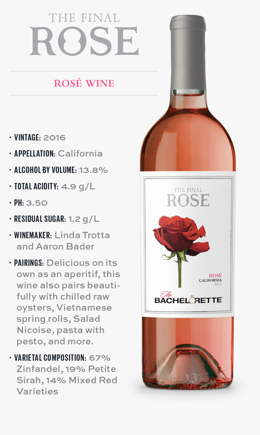 The Final Rose - Bachelor Wine, HD Png Download
