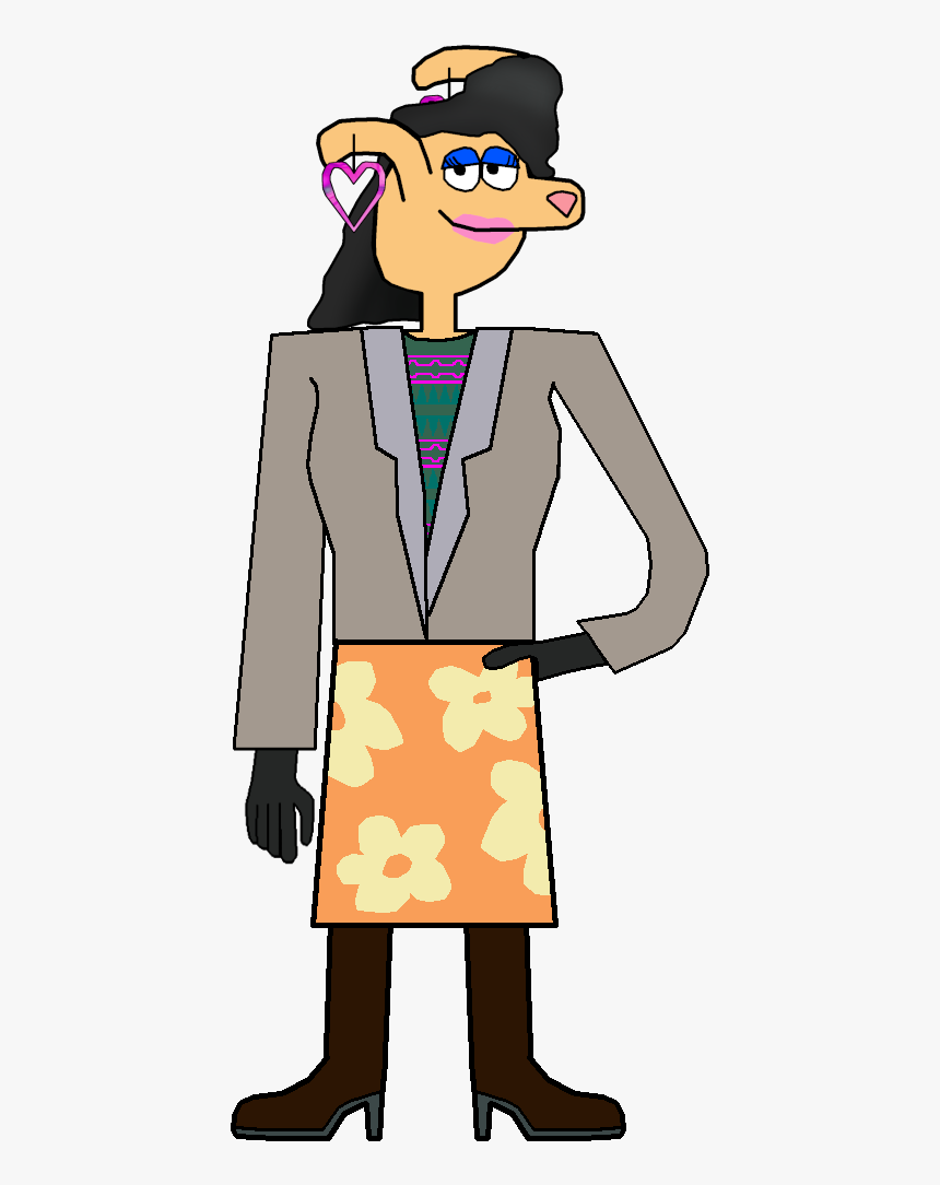 A Redesigned Picture Of Vanessa Mandenez - Cartoon, HD Png Download