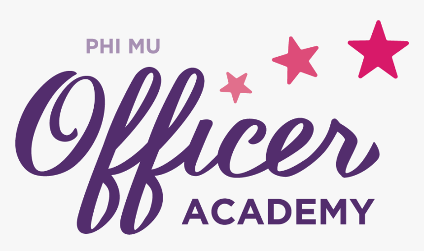 Phi Mu Officer Academy, HD Png Download