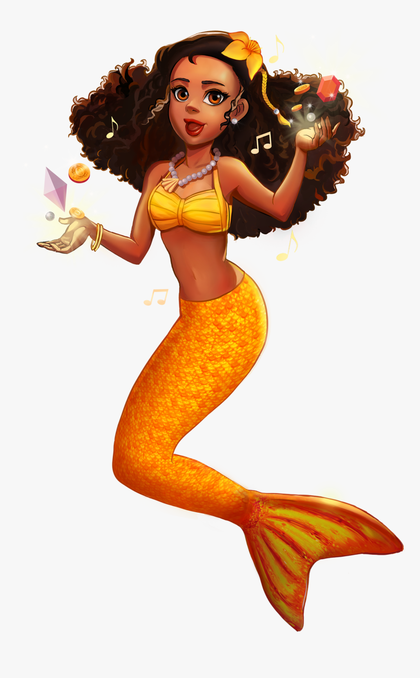 Mermaid Wiki - Fin Fun Mermaidens Bild Orange, HD Png Download