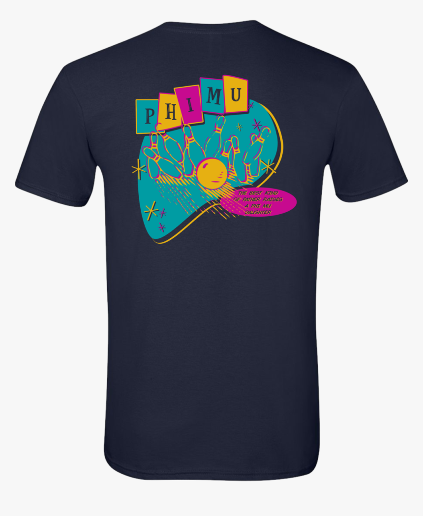 Phi Mu Dads Day Navy Back - Active Shirt, HD Png Download