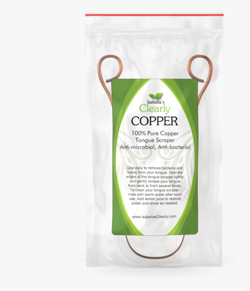 Isabella S Clearly Copper Natural Tongue Scraper And, HD Png Download