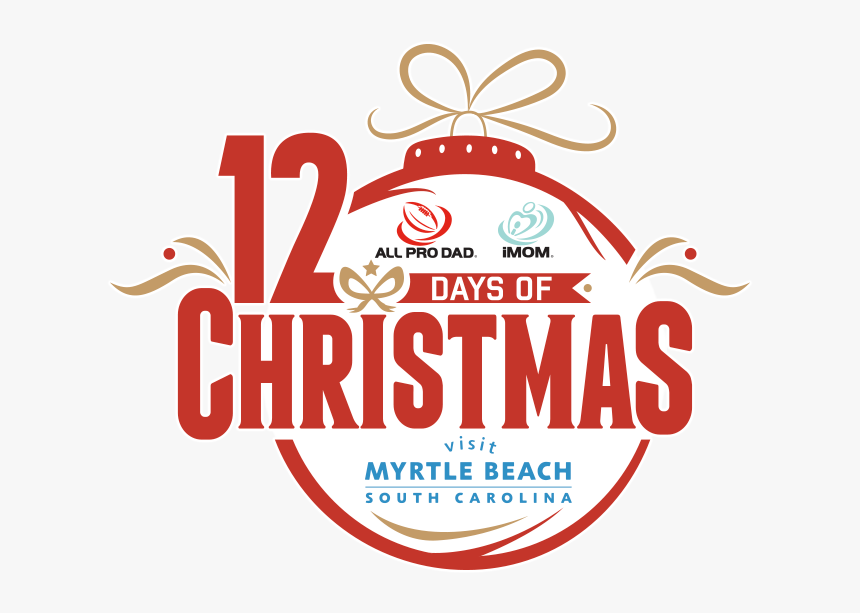 12 Days Of Christmas Ornament Logo - Visit Myrtle Beach, HD Png Download