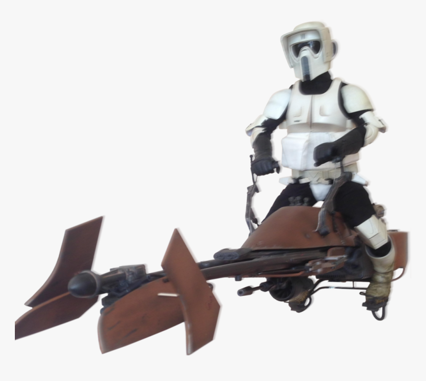 Personmore Star Wars Scout Trooper & Speeder Bike - Speeder Bike Star Wars Transparent, HD Png Download
