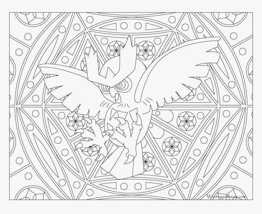 Adult Coloring Pages Pokemon, HD Png Download