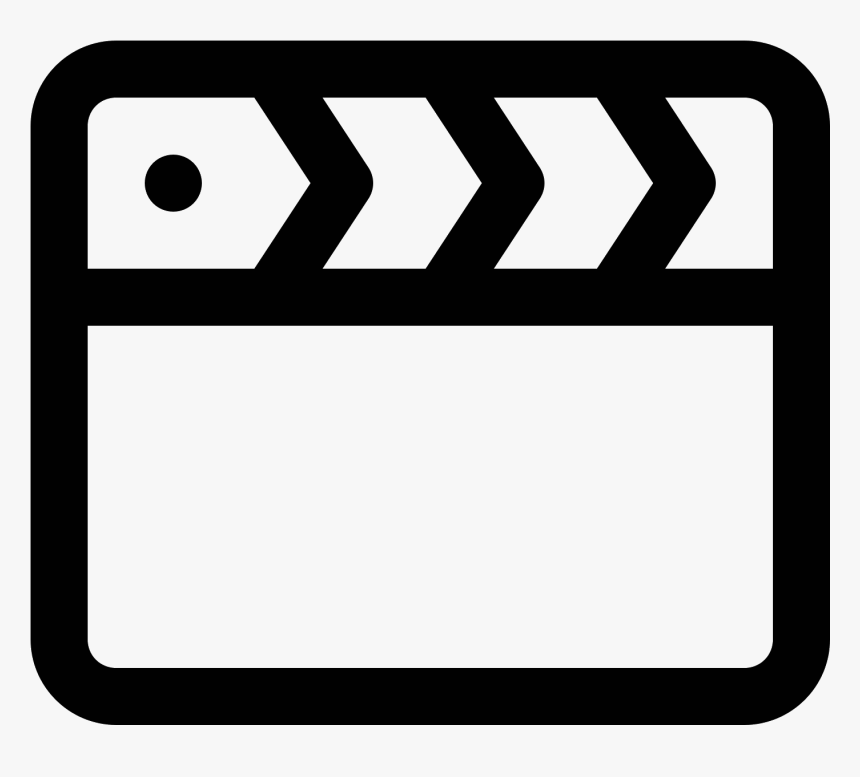 Movie Clipart Clappers - Slate Film Icon Png, Transparent Png