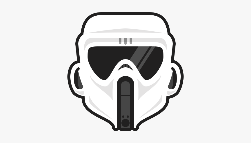 Trooper Scout Illustration Dailydoodle Sticker Stormtrooper - Diving Mask, HD Png Download