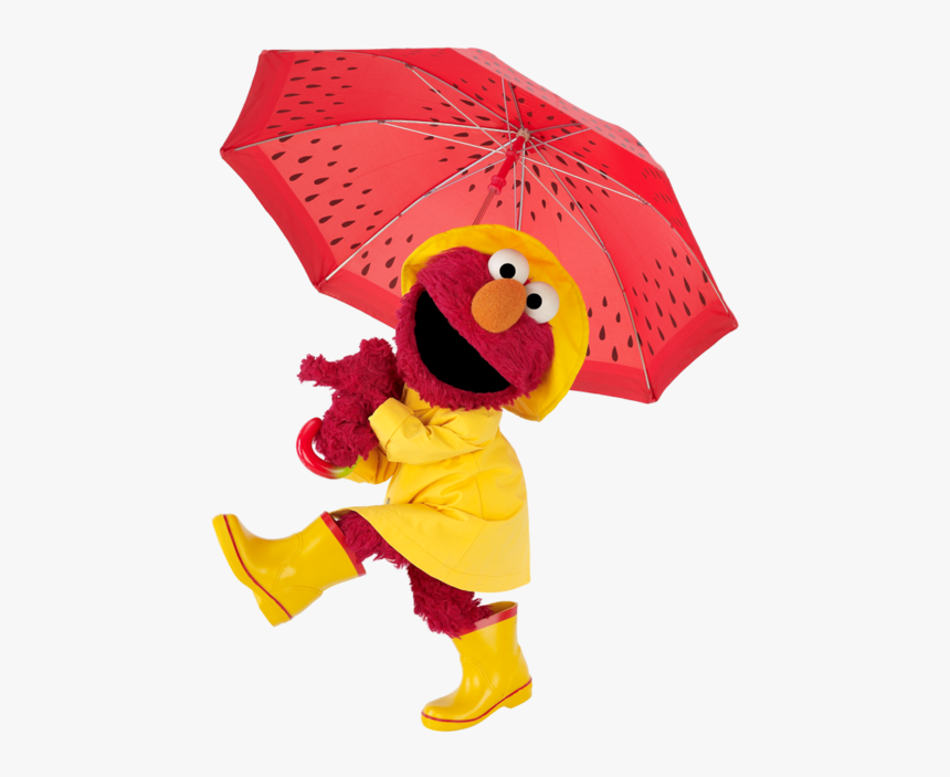 Weather With Elmo - Elmo In The Rain, HD Png Download