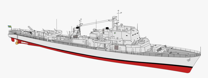 Östergötland Class Destroyer - Guided Missile Destroyer, HD Png Download