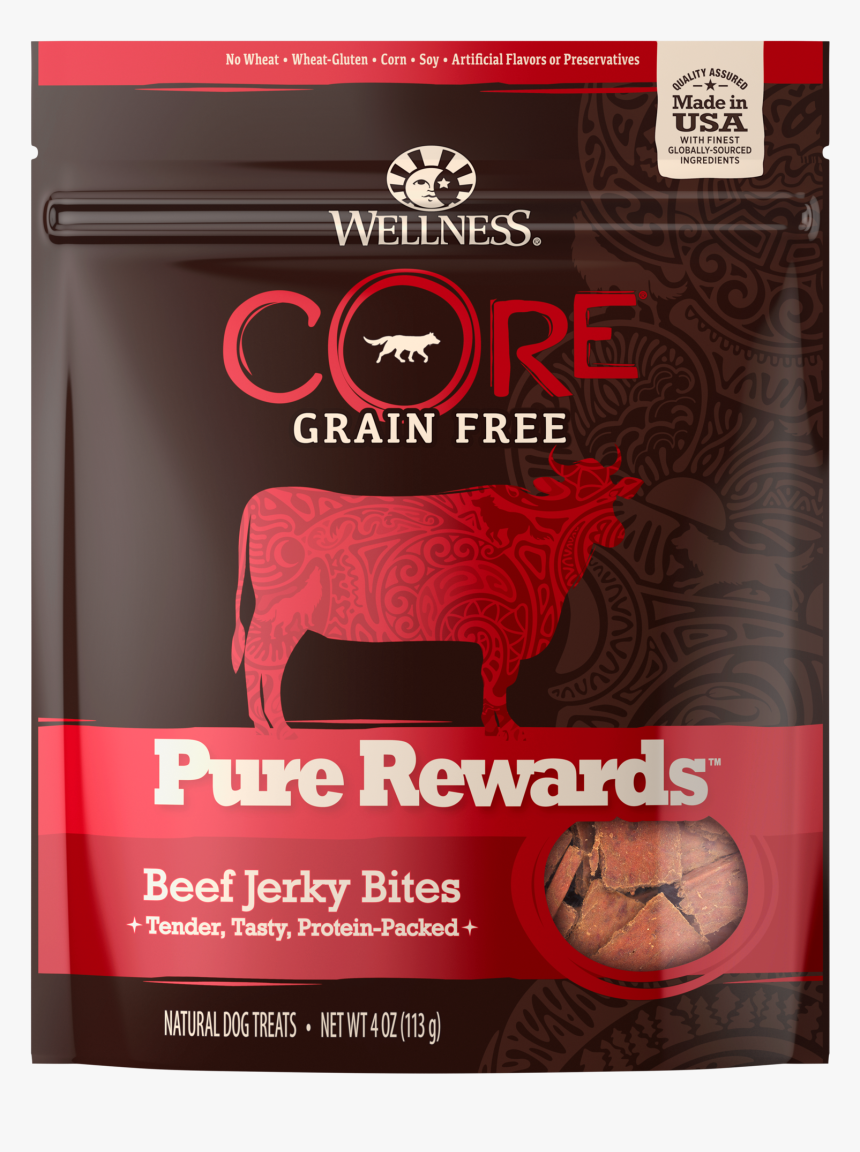 Treats Core Pure Rewards Beef Dog - Bull, HD Png Download