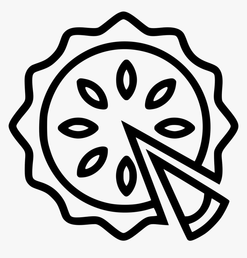 Pie - Outline Pie Icon Art, HD Png Download