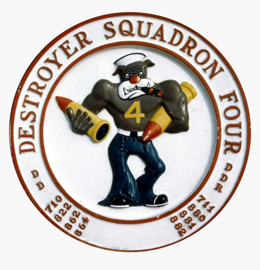Seal Of Destroyer Squadron 4 - Cartoon, HD Png Download