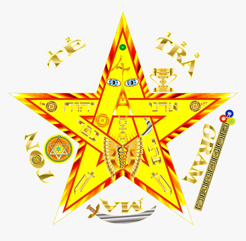 Star Atomic Tetragramaton Pentagram Klim Krishnaya - Pentagramme Tetragrammaton, HD Png Download