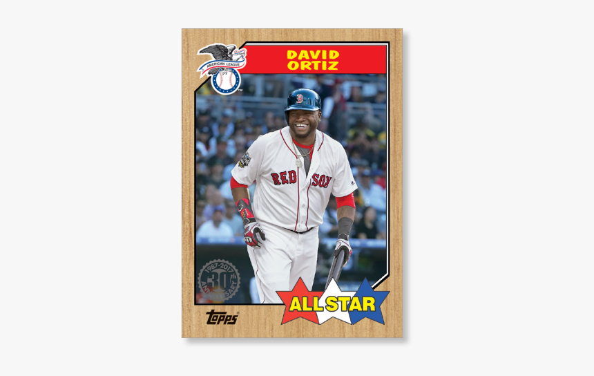 David Ortiz 2021 Topps Baseball Series 2 1987 All Star - Topps 2021 Baseball Cards, HD Png Download