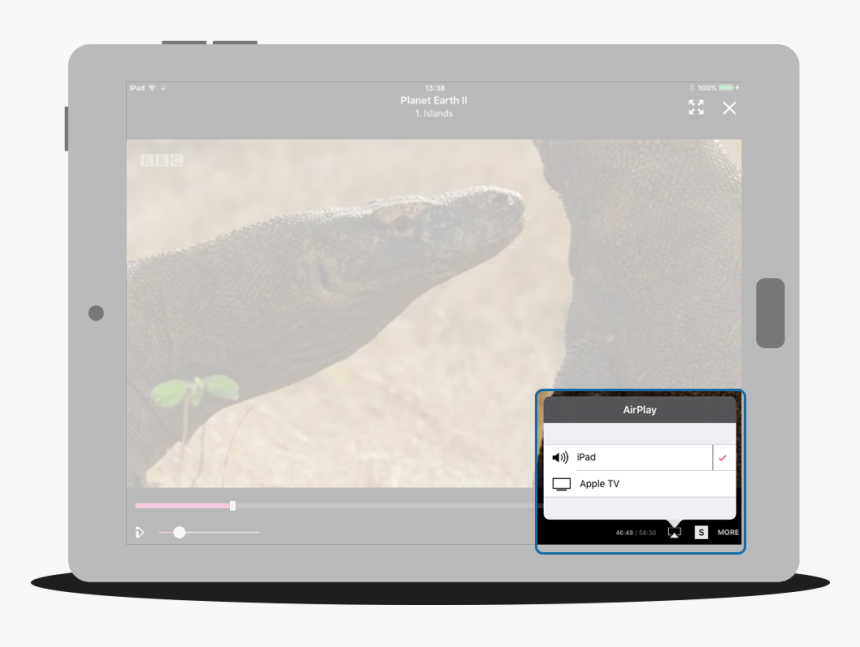 Airplay Option Within Playback Bar On Bbc Iplayer App, HD Png Download