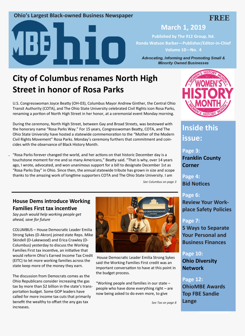 Rosa Parks Png, Transparent Png