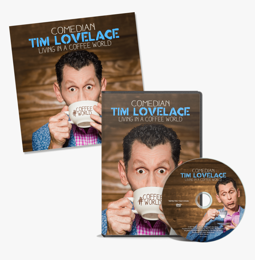 Tim Lovelace-living In A Coffee World - Cd Comedian, HD Png Download