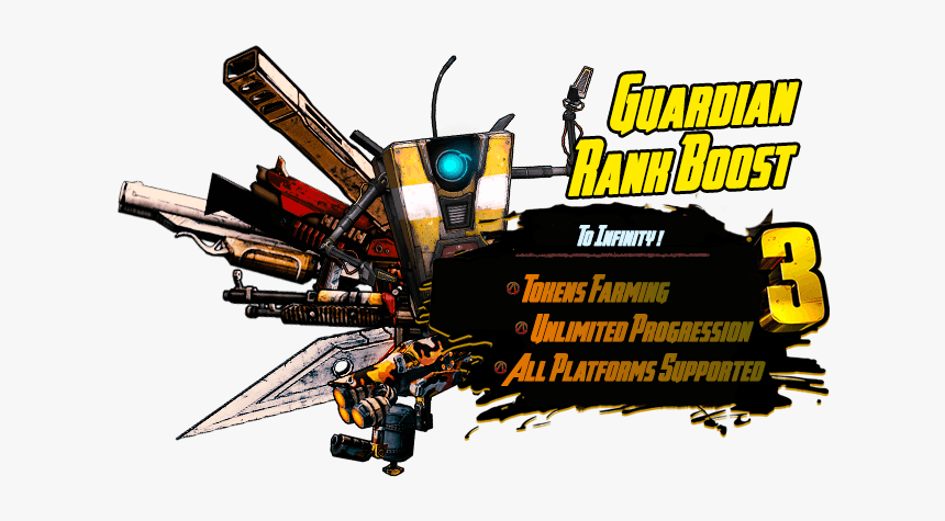 To Infinity Guarding Rank Boost Borderlands3 - Explosive Weapon, HD Png Download