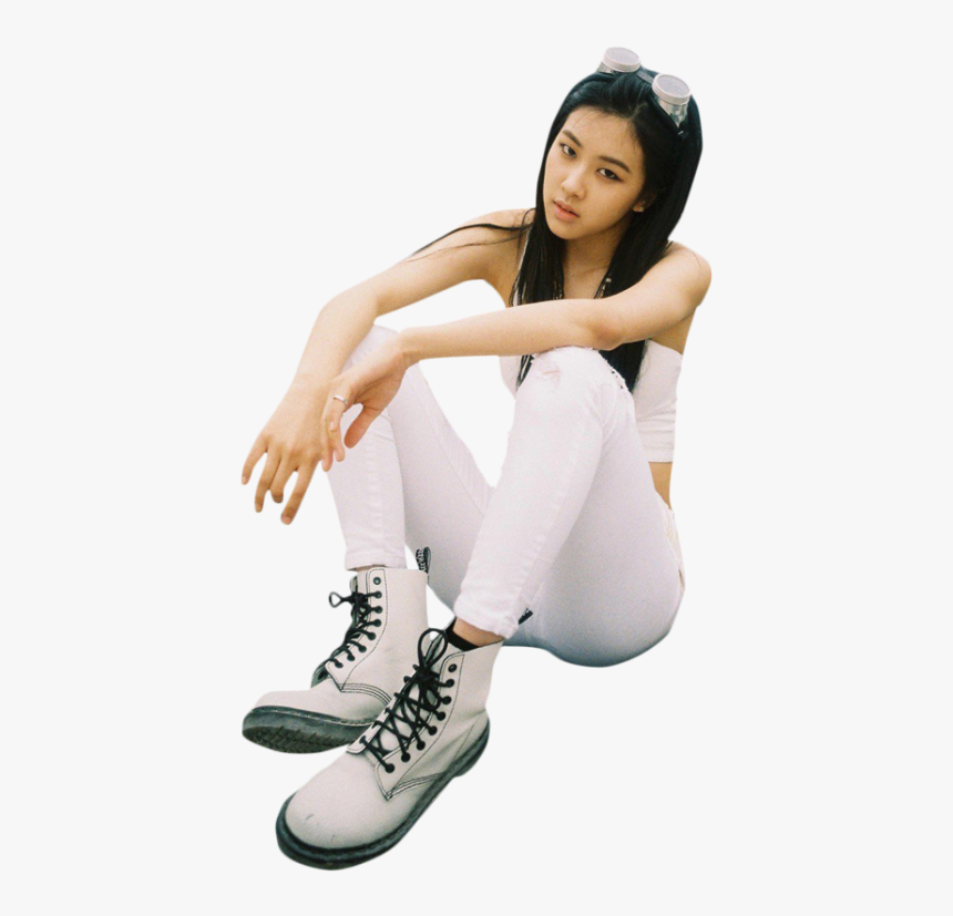 Thumb Image - Black Pink Rose Sitting, HD Png Download