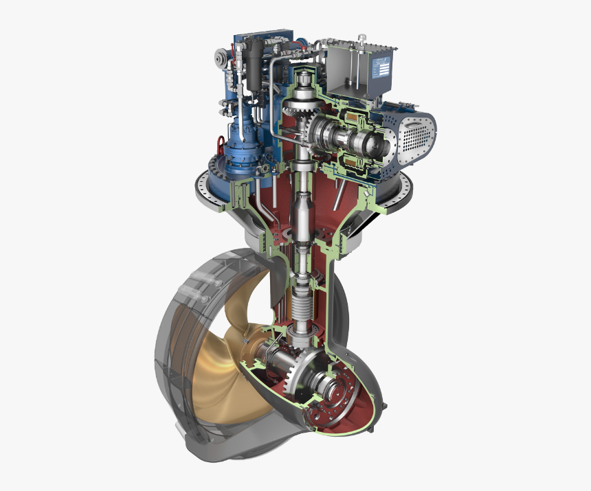 Steerable Thruster Cutout - Wartsila Steerable Thrusters, HD Png Download