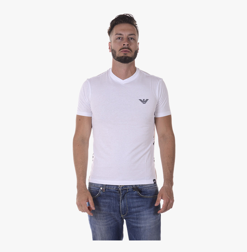 Armani Jeans男士阿玛尼aj短袖t恤v领简约纯棉精品 6y6t166j00z - Gentleman, HD Png Download